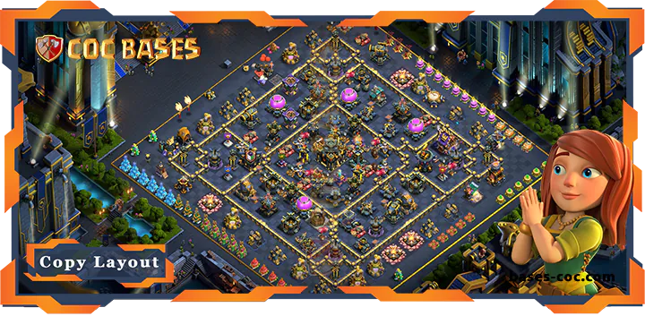 Top Farming Base TH17 with Link, Hybrid, Anti 2 stars, Anti 3 stars Layout - Clash of Clans (01) [Updated]