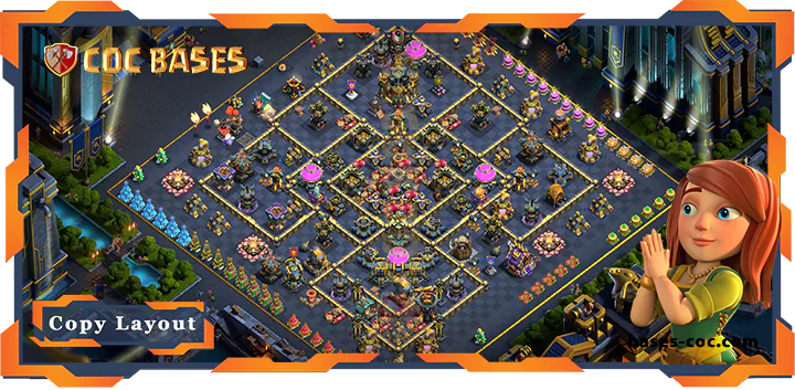 Top Farming Base TH17 with Link, Hybrid Layout - Clash of Clans (58) [Updated]