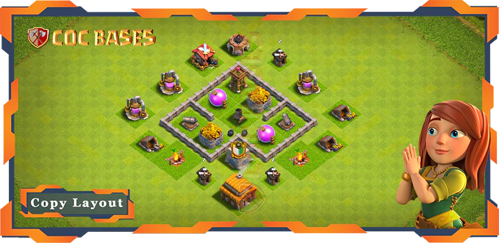 Top Farming Base TH3 - Clash of Clans (15)