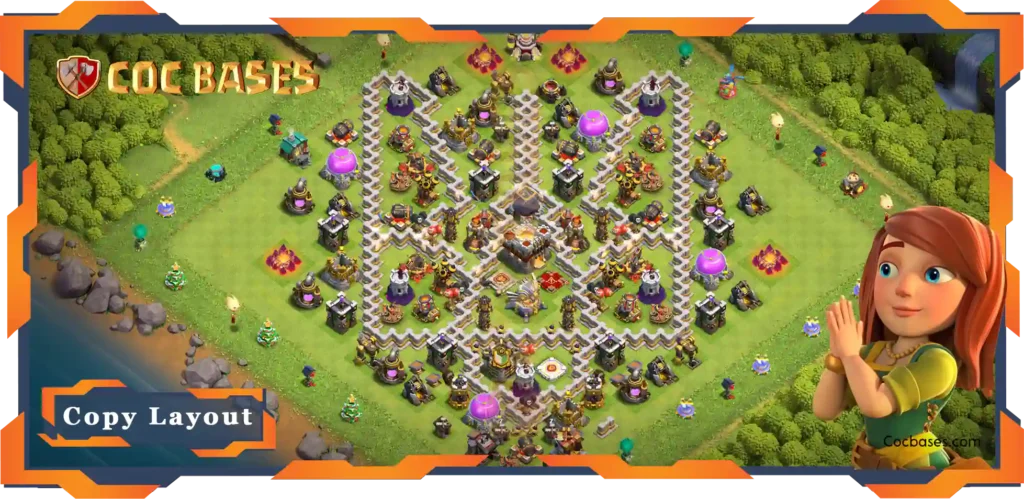 Top Trophy Base TH11 with Link, Defence Layout - Clash of Clans (142) 28 Top Trophy Base TH11 with Link, Defence Layout - Clash of Clans (142)