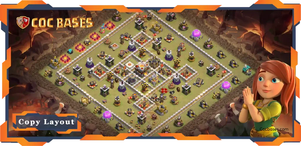 Top War Base TH11 with Link, Anti 3 Stars, Anti Air / Electro Dragon Layout - Clash of Clans (100) 1 Top War Base TH11 with Link, Anti 3 Stars, Anti Air Electro Dragon Layout - Clash of Clans (100)