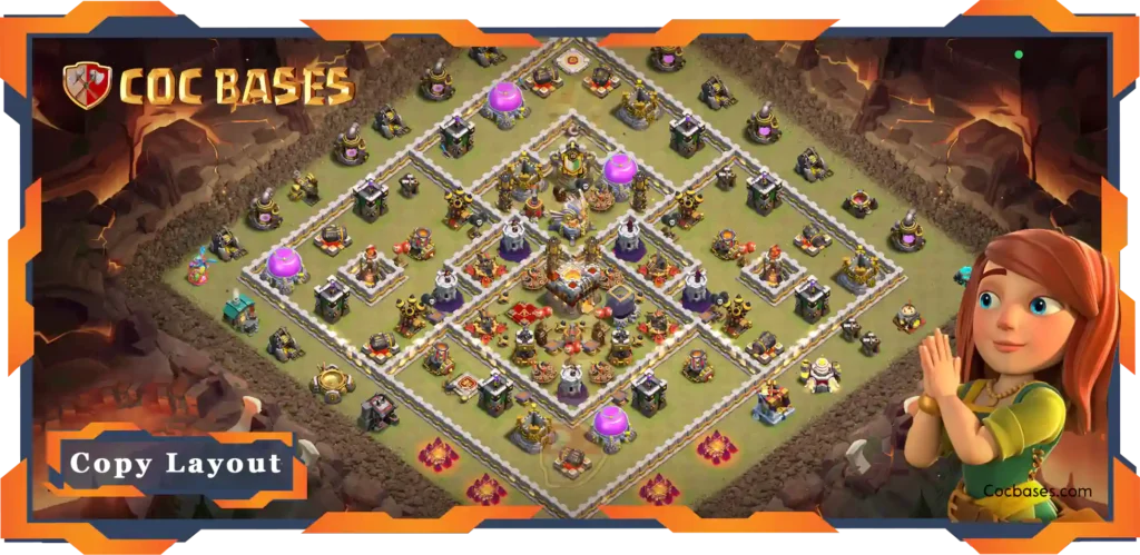 Top War Base TH11 with Link, Defence, Anti Air / Electro Dragon Layout - Clash of Clans - (138) 13 Top War Base TH11 with Link, Defence, Anti Air Electro Dragon Layout - Clash of Clans - (138)