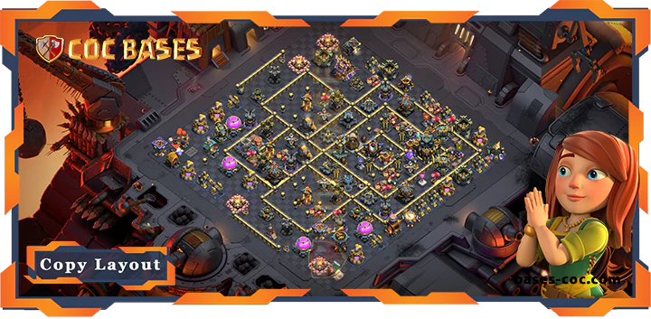 Top War Base TH17 with Link, Anti 2 stars, Anti 3 stars, Layout - Clash of Clans (13) [Updated]