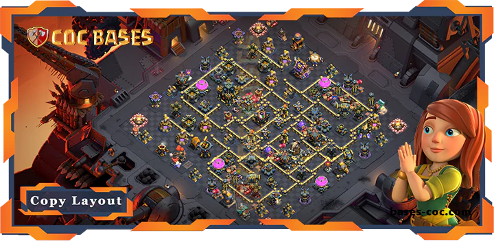 Top War Base TH17 with Link, Anti 3 Stars, WarCWL Layout - Clash of Clans (60) [Updated]