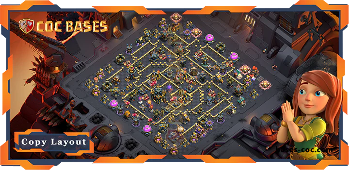 Top War Base TH17 with Link, Anti Air Electro, Anti 3 stars Layout - Clash of Clans (11) [Updated]