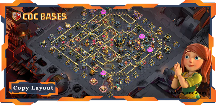 Top War Base TH17 with Link, Defense, WarCWL Layout - Clash of Clans (48) [Updated]