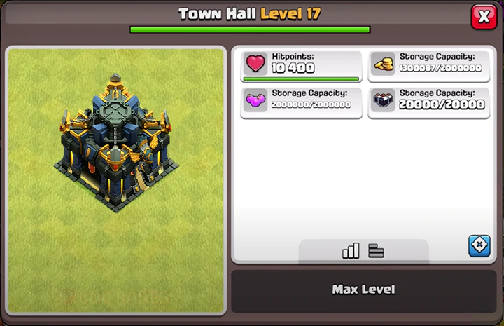 Town Hall Level 17 Clash of Clans
