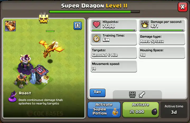 super dragon level 11