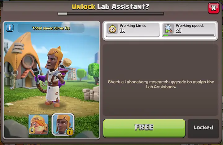 unlock lab assistant