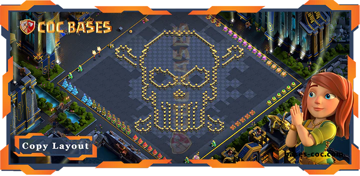 COC Bases Walls - Top TrollFunny Base TH17 with Link, Funny Layout - Clash of Clans (76) [Updated]