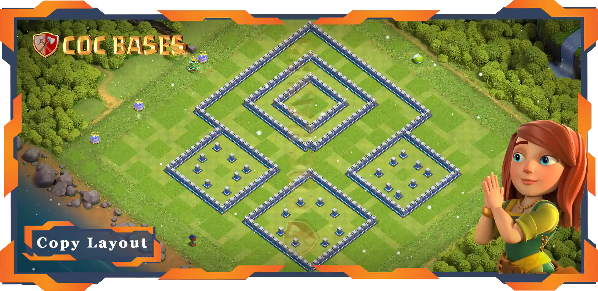 Town Hall 12 Base#64