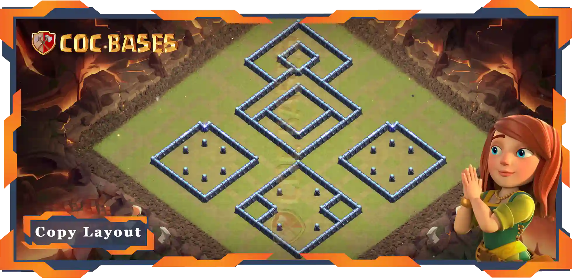 Town Hall 13 Base #61