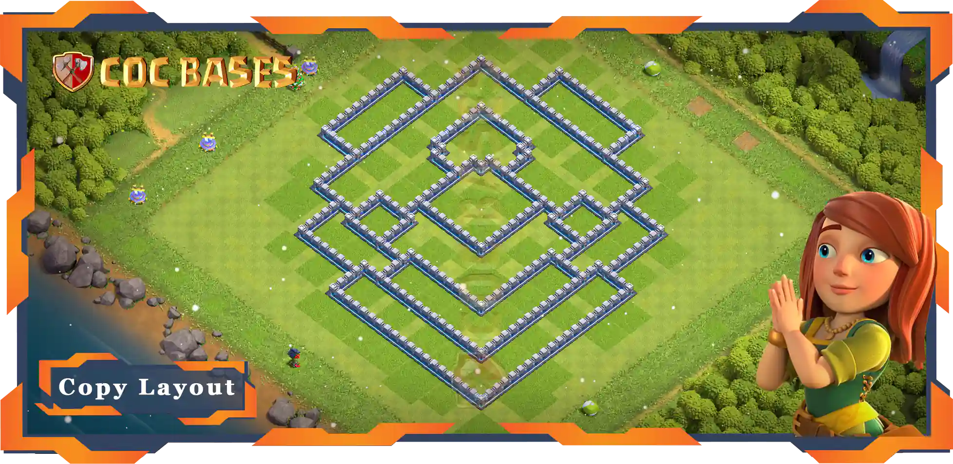Town Hall 12 Base#77