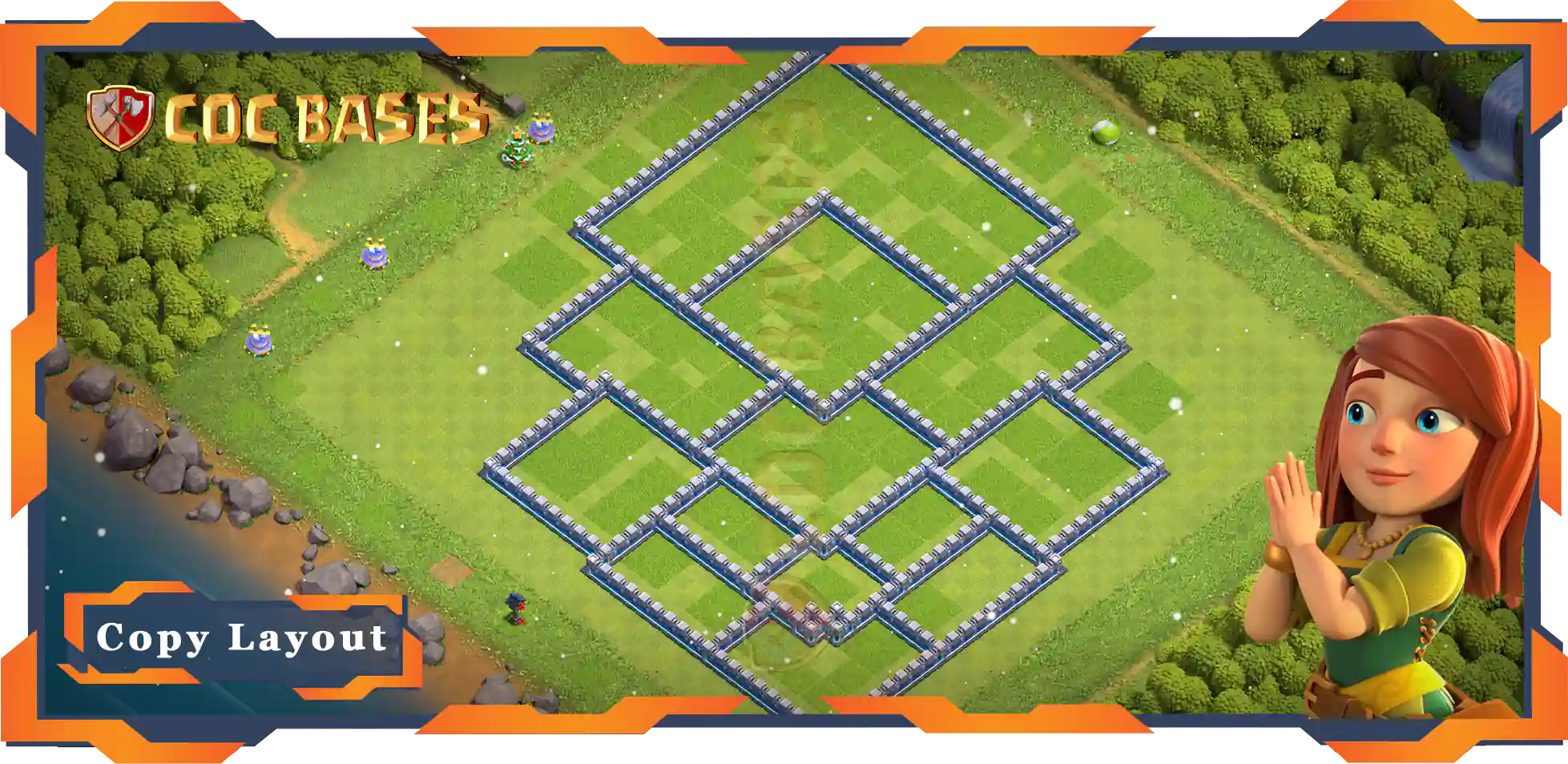 Town Hall 12 Base#74