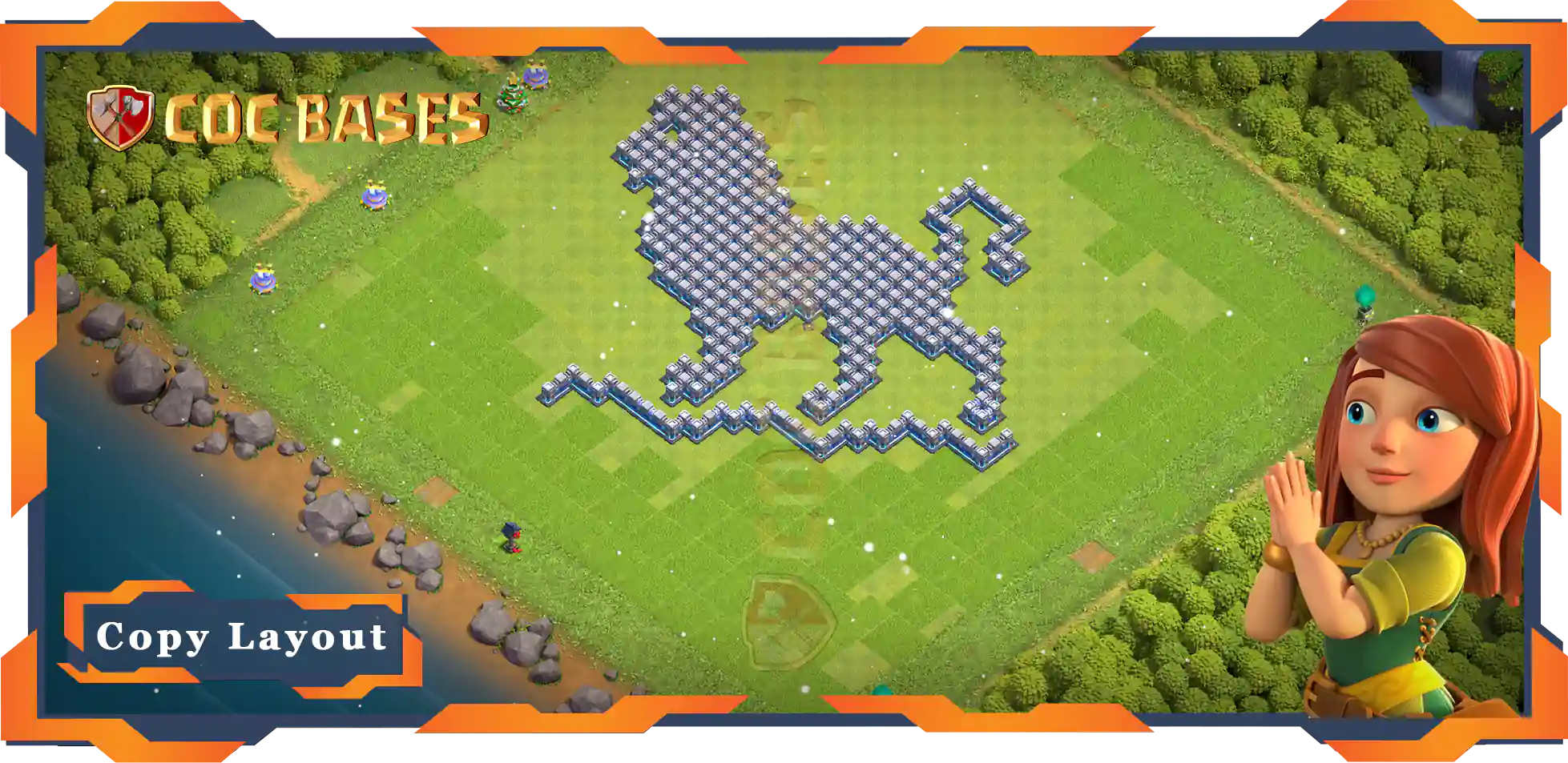 Town Hall 12 Base#124