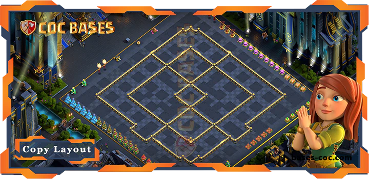 Coc bases Walls - Top Base TH17 with Link, Anti 3 Star, Farming Layout - Clash of Clans (110) Updated