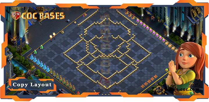Coc bases Walls - Top Base TH17 with Link, Anti 3 Star Layout - Clash of Clans (128) [Updated]