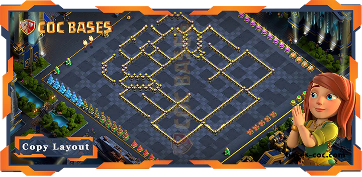 Coc bases Walls - Top Base TH17 with Link, Hybrid, Anti 2 Star Layout - Clash of Clans (147) [Updated]