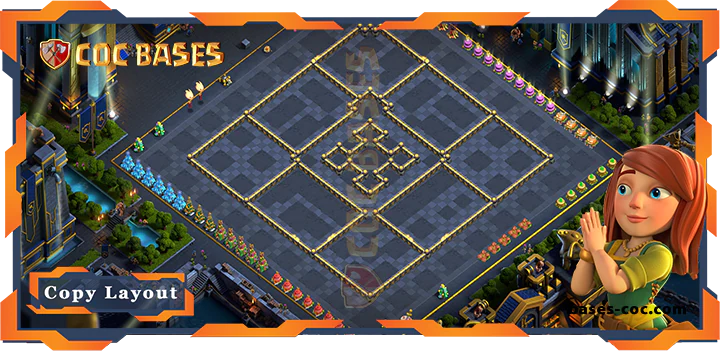 Coc bases Walls - Top Base TH17 with Link, Hybrid, Anti 2 Star Layout - Clash of Clans (153) [Updated]
