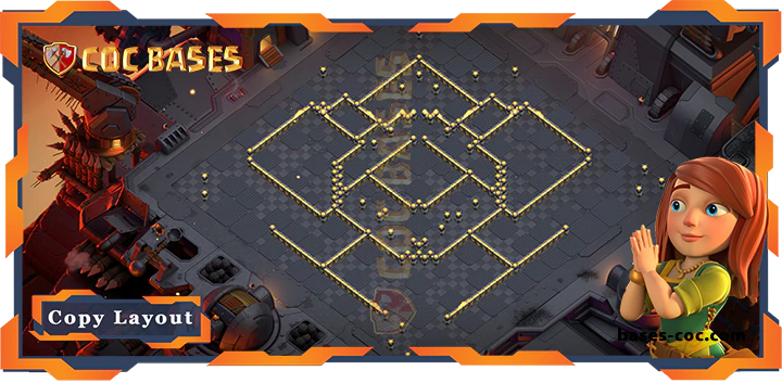 Coc bases Walls - Top Base TH17 with Link, WarCWL, Anti 2 Star Layout - Clash of Clans (105) [Updated]