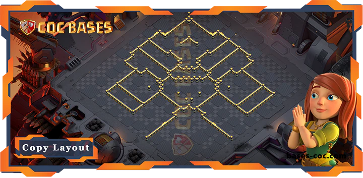 Coc bases Walls - Top Base TH17 with Link, WarCWL, Anti 3 Star Layout - Clash of Clans (101) [Updated]