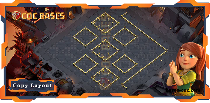 Coc bases Walls - Top Base TH17 with Link, WarCWL, Anti Everything Layout - Clash of Clans (109) [Updated]