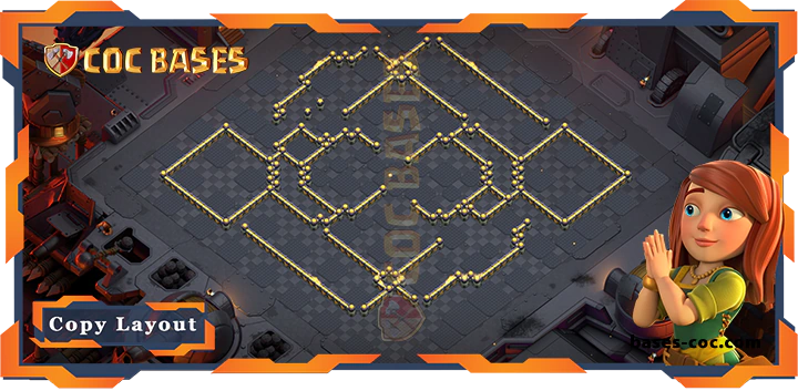 Coc bases Walls - Top Base TH17 with Link, WarCWL, Anti Everything Layout - Clash of Clans (132) [Updated]