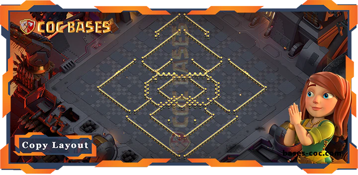Coc bases Walls - Top Base TH17 with Link, WarCWL Layout - Clash of Clans (150) [Updated]