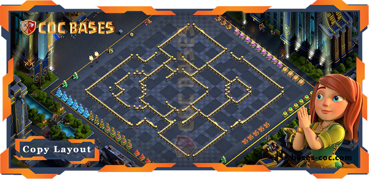 Coc bases Walls - Top Defence Base TH17 with Link, Anti Air Electro Dragon Layout - Clash of Clans (98) [Updated]