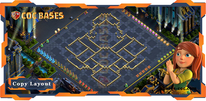 Coc bases Walls - Top Defence Base TH17 with Link, Anti Trophy Layout - Clash of Clans (95) [Updated]