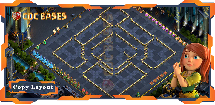 Coc bases Walls - Top Farming Base TH17 with Link, Anti Everything Layout - Clash of Clans (84) [Updated]