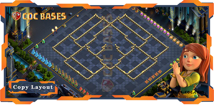 Coc bases Walls - Top Farming Base TH17 with Link, Hybrid, Anti 3 Star Layout - Clash of Clans (146) [Updated]