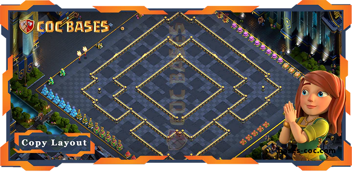 Coc bases Walls - Top Hybrid Base TH17 with Link,Defence, Anti Everything Layout - Clash of Clans (121) [Uodated]