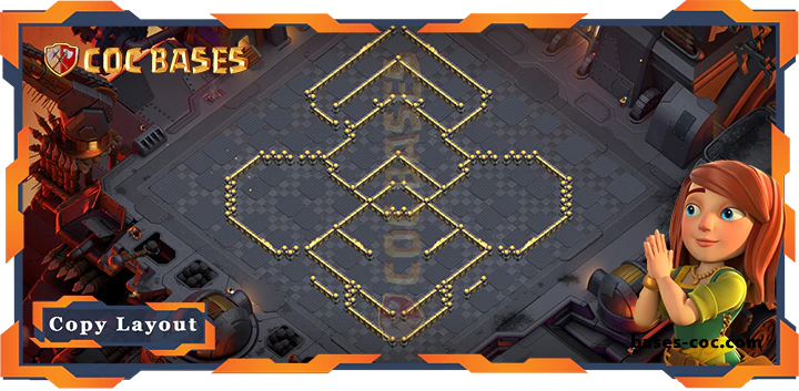 Coc bases Walls - Top War Base TH17 with Link, Anti Everything Layout - Clash of Clans (154) [Updated]