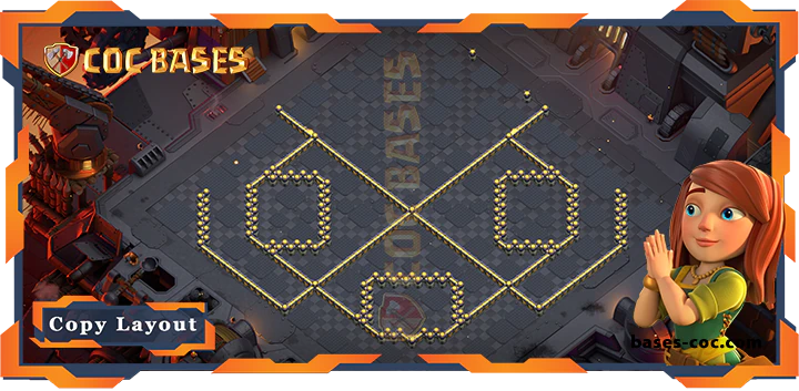 Coc bases Walls - Top War Base TH17 with Link, Defence Layout - Clash of Clans (111) [Updated]