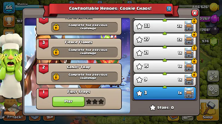 Cookie Chaos tasks
