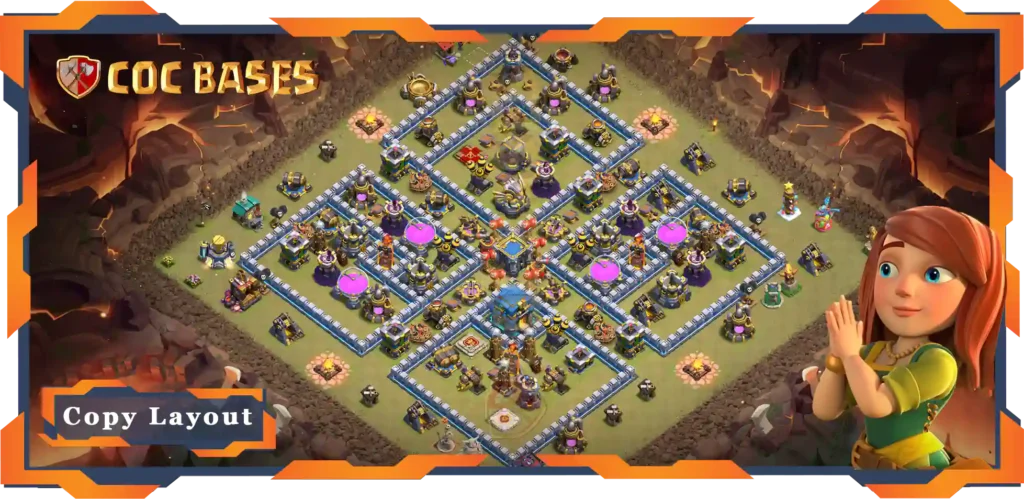 Top Anti 2 Star Base TH12 with Link, War/CWL, Hybrid Layout - Clash of Clans (78) 7 Top Anti 2 Star Base TH12 with Link, WarCWL, Hybrid Layout - Clash of Clans (78)
