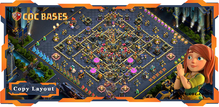 Top Anti 3 Star Base TH17 with Link, Defence, Anti Everything Layout - Clash of Clans (129) [Updated]