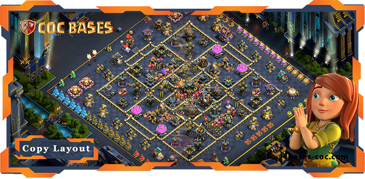 Top Anti Trophy Base TH17 with Link, Hybrid, Defence Layout - Clash of Clans (134) [Updated]