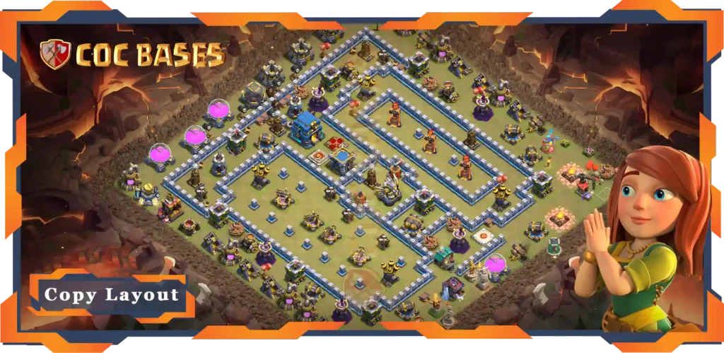 Top Base TH12 Max Levels with Link, WarCWL, Anti Everything Layout - Clash of Clans (83)