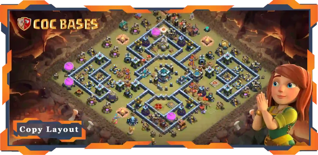 Top Base TH13 with Link, War/CWL, Anti 3 Star, Legend League Layout - Clash of Clans (98) 31 Top Base TH13 with Link, WarCWL, Anti 3 Star, Legend League Layout - Clash of Clans (98)