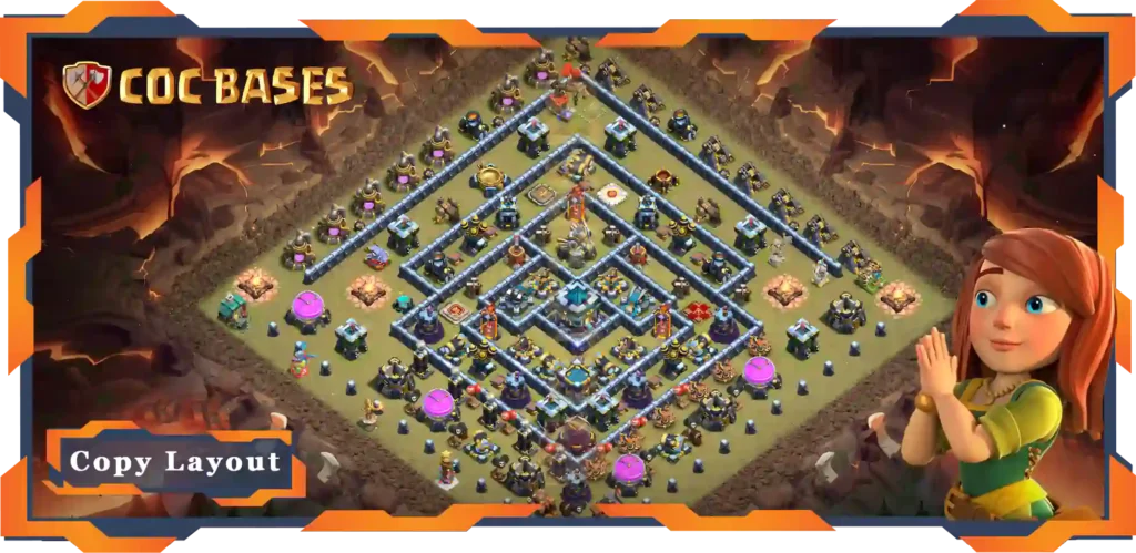 Top Base TH13 with Link, War/CWL, Legend League, Anti2 Star Layout - Clash of Clans (71) 28 Top Base TH13 with Link, WarCWL, Legend League, Anti2 Star Layout - Clash of Clans (71)