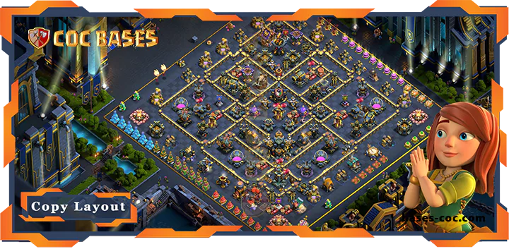 Top Base TH17 with Link, Anti 3 Star, Anti Everything Layout - Clash of Clans (152) [Updated]