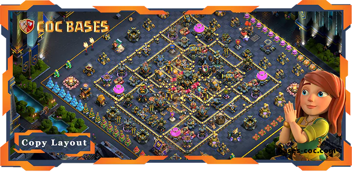 Top Base TH17 with Link, Anti 3 Star Layout - Clash of Clans (140) [Updated]
