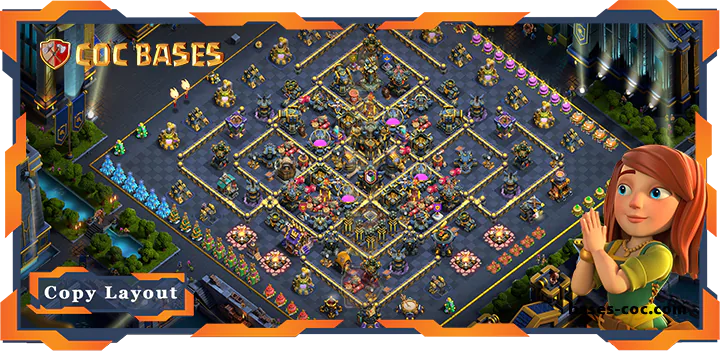 Top Base TH17 with Link, Faming, Anti 3 Star Layout - Clash of Clans (149) [Updated]
