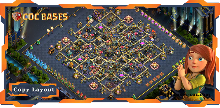 Top Base TH17 with Link, Farming, Hybrid Layout - Clash of Clans (148) [Updated]