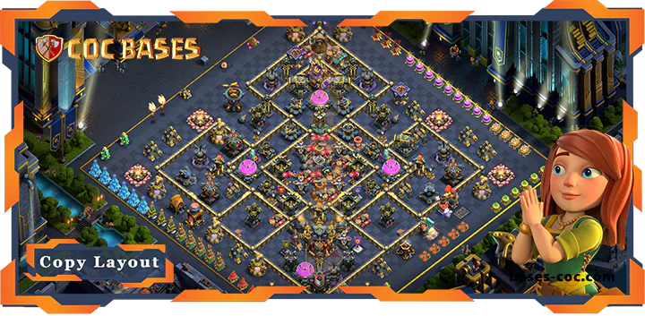 Top Base TH17 with Link, Farming Layout - Clash of Clans (119) [Updated]