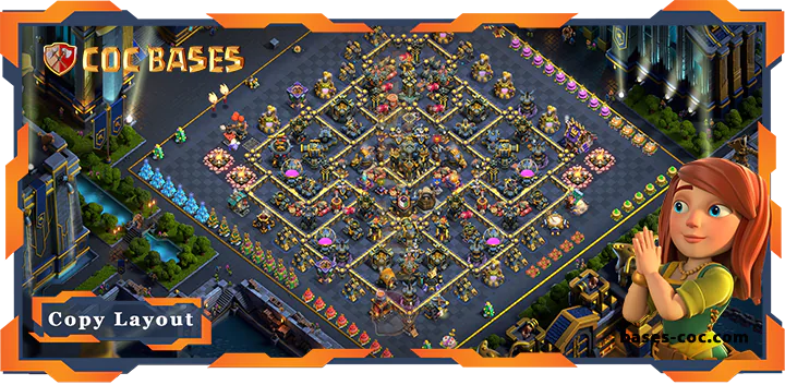 Top Base TH17 with Link, Hybrid, Farming, Anti 2 Star Layout - Clash of Clans (155) [Updated]