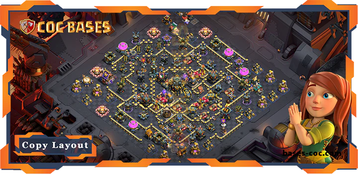 Top Base TH17 with Link, WarCWL, Anti 3 Star Layout - Clash of Clans (137) [Uodated]