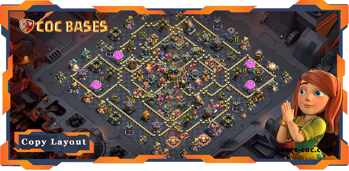 Top Base TH17 with Link, WarCWL, Anti Everything Layout - Clash of Clans (132) [Updated]